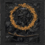 Derek Jarman. Senza titolo, seme di baccello, 1991, Olio e tecnica mista, 46×21,5 cm.