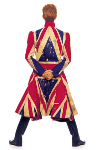 David Bowie - Earthling album cover, 1997 - Union jack coat designed by Alexander Mcqueen and David Bowie