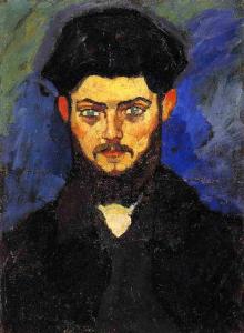 Amedeo Modigliani. Maurice Drouard, 1909, Olio su tela, cm. 61X46. Collezione privata