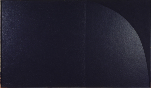 Alberto Burri. Grande nero cellotex M2, 1975, cellotex e acrilico su tela