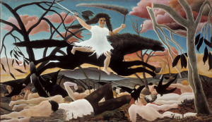 Henri Rousseau. War Or Cavalcade Of Discord, 1894. Oil on canvas. cm. 1145 x 195. Paris, Musée d’Orsay, © RMN-Grand Palais (Musée d’Orsay)Tony Querrec