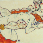 Egon Schiele. Lovers, 1913