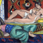 Henri Matisse - Deux odalisque dont lune dévetue fond ornemental et damierDue, 1928. Oil on canvas, cm. 54 x 65. © Succession H. Matisse, c / o Pictoright Amsterdam, 2014