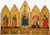Giotto. Polyptych of Bologna, 1332 - 1334 ca. Tempera and gold on wood, from the Rocca di Galliera. National Picture Gallery, Bologna