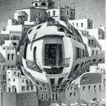 Escher. Balcony, 1945. Lithography