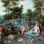 Jan Brueghel the Younger. Allegory of smell, ca. 1645-1650 Oil on canvas, cm. 57 x 82.5. Collection Diana Kreuger, Geneva