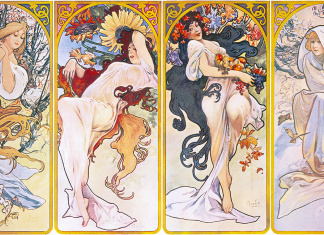 Alfons Mucha - Four seasons - 1895