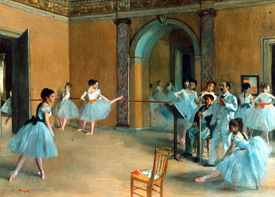 Edgar Degas. The dance foyer at the Opera, 1872. Orsay Museum, Paris