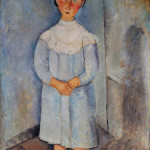 Amedeo Modigliani – Bambina in blu.1918. Olio su tela