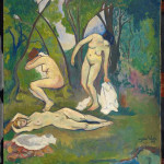 Suzanne Valadon – Tre nudi in campagna. 1909. Olio su cartone
