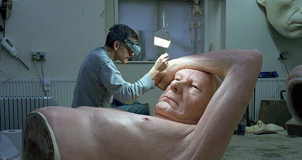 Ron Mueck in studio