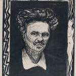 4_Edvard Munch. August Strindberg, 1896, litografia