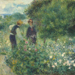 August Renoir. Cogliendo fiori, 1875, olio su tela