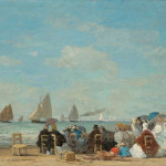 Eugene Boudin. Spiaggia diTrouville, 1863