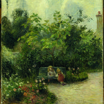 Camille Pissarro. Un angolo di giardino all’Hermitage, 1877