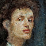 Edvard Munch, Autoritratti, 1886. Olio su tela, 33×24,5 cm