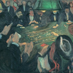 Edvard Munch.  Tavolo della roulette a  Monte Carlo, 1892. 74,5 × 116 cm.