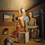 Giorgio de Chirico. Il poeta e il pittore, 1975, olio su tela, cm. 100 x 81,5