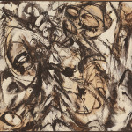 Lee Krasner. Il Guardiano, 1960. Olio e vernice su tela, 134,9×147,6 cm.