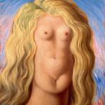René Magritte. Lo Stupro,1934, olio su tela, 73×54 cm.