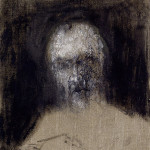 Zoran Music Autoritratto, 1988, olio su tela, 46x38x6 cm.