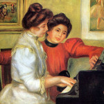 Pierre August Renoir. Yvonne e Christine Lerolle al piano, 1841