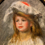 Pierre August Renoir. Ritratto di bambina con charlotte, 1900