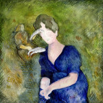 Sandro Chia. Mattinata all’opera, 1979, olio su tela, cm 102 x 101