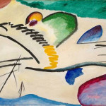 Vassily Kandinsky. 1911, Reiter Lyrishes, olio su tela 94×130 cm.