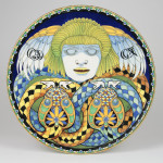 Achille Calzi, Piatto con Gorgona, 1918, maiolica. Faenza,