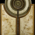 Carlo Bugatti e Giovanni Segantini. Paravento, 1902-05, legno, metallo, avorio, rame sbalzato, olio su pergamena