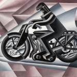 Fortunato Depero. Motociclista, solido in velocità, 1923