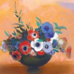 Gli anemoni (part.), ca. 1912, pastello su cartone, 54 x 73 cm,