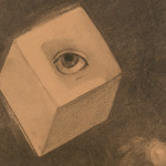 Il cubo (part.), 1880, carboncino su carta, cjpg