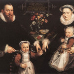 Marten de Vos con famiglia, 1577