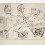 Bozzetto per l’Henry Ford Ospital 1932, Matita su carta, cm. 14 x 21