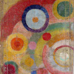 Robert Delaunay. Senza titolo, 1925, olio su juta, cm. 130,80×31,70