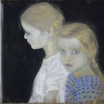 Casorati  Le due bambine, 1912, tempera su cartone