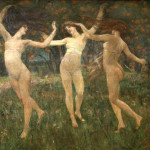 Cesare  Laurenti. Visione Antica, 1901, olio e tempera su tavola