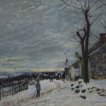 Alfred Sisley . Tempo di neve