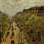 Boulevard Montmartre, Mattina di primavera, 1897, olio su tela, cm. 65×81