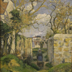 Contadina che spinge una carriola, 1874, oliomsu tela, cm. 65×51