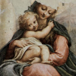 Correggio. Madonna della Scala, affresco staccato trasportato su tela cm 201×145