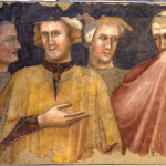 Francesco da Rimini Quattro figure in costume laico affresco strappato applicato su tela tensionata su compensato Bologna Pinacoteca nazionale