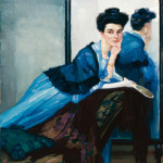 Leo Putz. Signora in blu, 1908, olio su tela