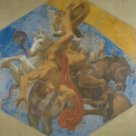 Ludovico Carracci Caduta di Fetonte affresco staccato cm 248×219