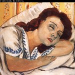 Marguerite che dorme, 1920, ,olio su tela