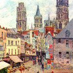 Rouen, Rue de l’Épicerie, 1898, olio su rela