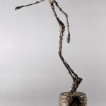 Uomo che cade, 1950, bronze,  cm. 60 x 22 x 36