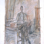 Seated Man 1949 by Alberto Giacometti 1901-1966